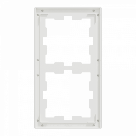 D-Life - cadre de finition - verre - blanc - 2 postes