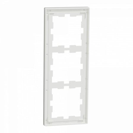 D-Life - cadre de finition - verre - blanc - 3 postes