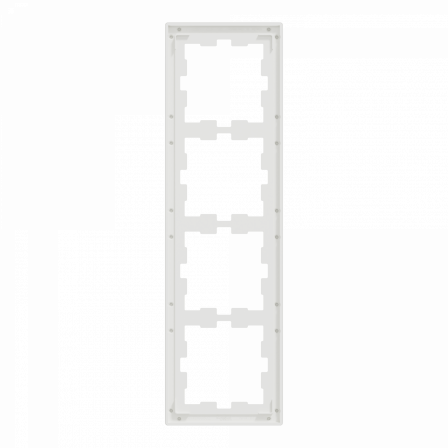 D-Life - cadre de finition - verre - blanc - 4 postes