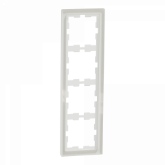D-Life - cadre de finition - verre - blanc - 4 postes