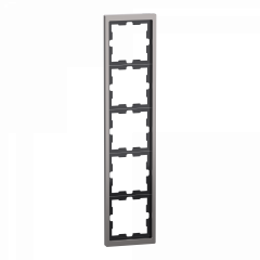 D-Life - cadre de finition - métal - nickel - 5 postes