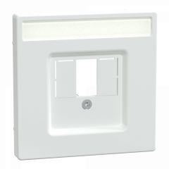 D-Life - enjoliveur pour prise conn multimédia - porte-étiquette - blanc lotus