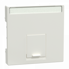 System M - Enjoliveur RJ45 central - IP20 - blanc polaire