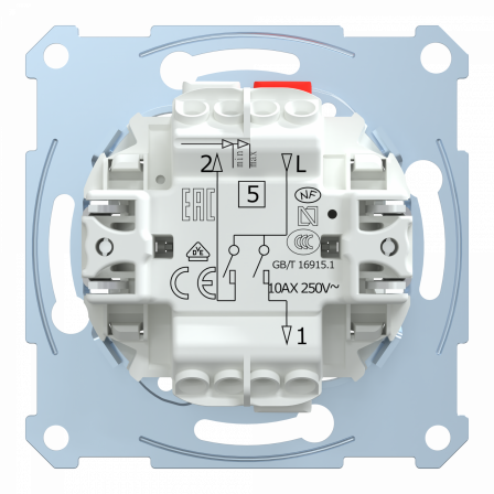 D-Life - interrupteur double allumage - 10A - méca seul