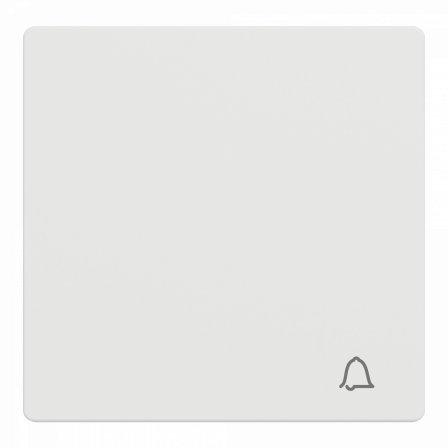 D-Life - enjoliveur pour commande simple avec picto carillon - blanc nordic mat