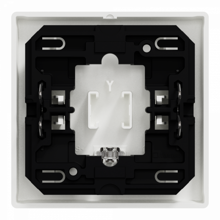 D-Life - enjoliveur pour commande simple avec voyant - blanc nordic mat