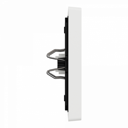 D-Life - enjoliveur pour commande simple avec porte-étiquette - blanc nordic mat