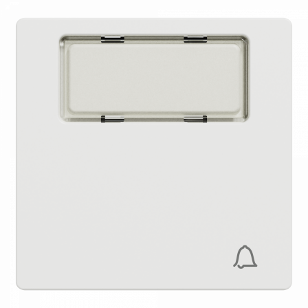 D-Life - enjoliveur pr commande simple étiquet picto carillon - blanc nordic mat