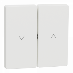 D-Life - enjoliveur pour commande double volets roulants - blanc nordic mat
