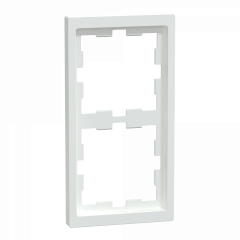 D-Life - cadre de finition - blanc lotus - 2 postes