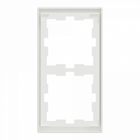 D-Life - cadre de finition - blanc nordic mat - 2 postes