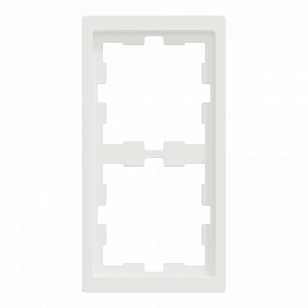 D-Life - cadre de finition - blanc nordic mat - 2 postes