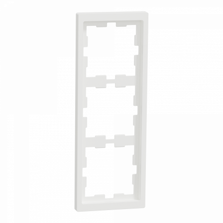 D-Life - cadre de finition - blanc nordic mat - 3 postes