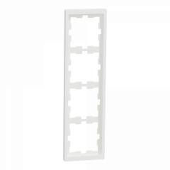D-Life - cadre de finition - blanc nordic mat - 4 postes