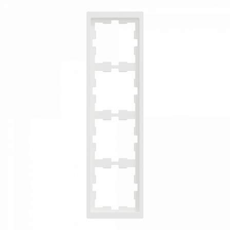 D-Life - cadre de finition - blanc nordic mat - 4 postes