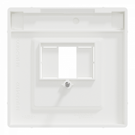 D-Life - enjoliveur pr prise conn multimédia - porte-étiquet - blanc nordic mat