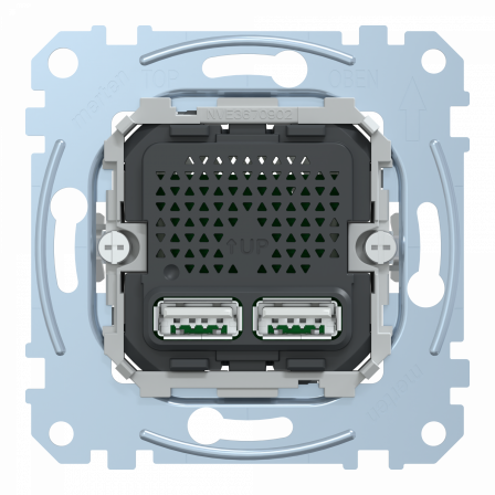D-Life - prise chargeur double - USB A+A - 2.1 A - méca seul