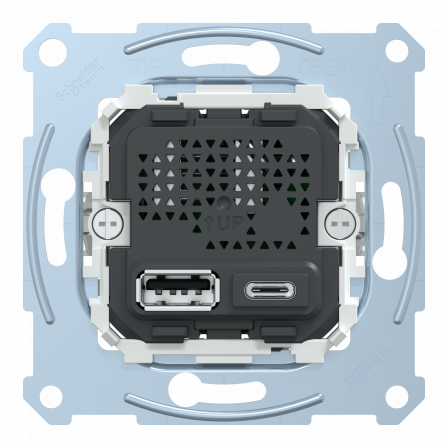 D-Life - prise chargeur double - USB A+C - 2.4 A - méca seul
