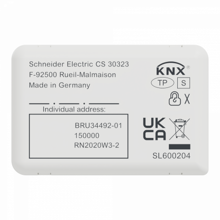 SpaceLogic KNX Interface Bouton Poussoir Basic, 4 canaux, Secure