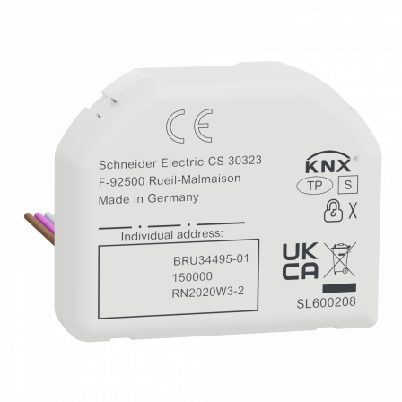 SpaceLogic KNX Interface Bouton Poussoir Basic, 8 canaux, Secure