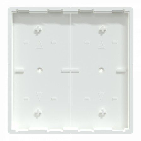 KNX M-Plan - commande double - sans marquage - antimicrobien brillant