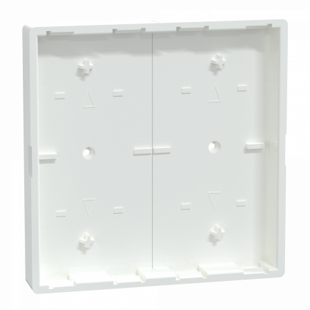 KNX M-Plan - commande double - sans marquage - antimicrobien brillant