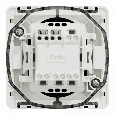 Mureva Styl - Bouton poussoir porte-etiquette - composable - IP55 - IK08 - gris