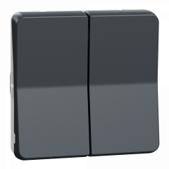 Mureva Styl - Double va et vient - composable - IP55 -IK08-connexion auto - gris