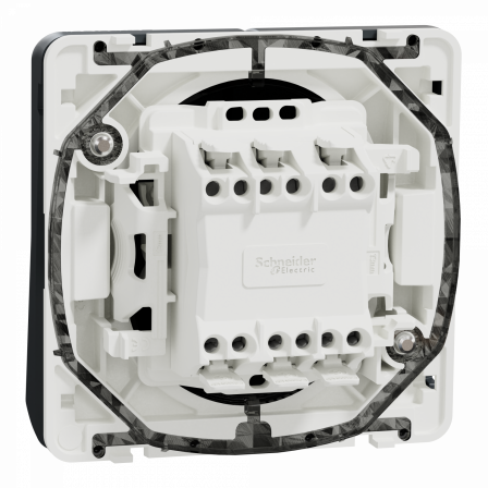 Mureva Styl - Double va et vient - composable - IP55 -IK08-connexion auto - gris