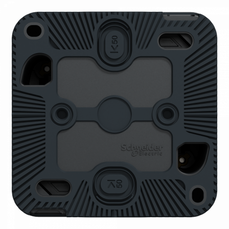 Mureva Styl - Bouton poussoir lumineux LED - saillie - IP55 - IK08 - gris