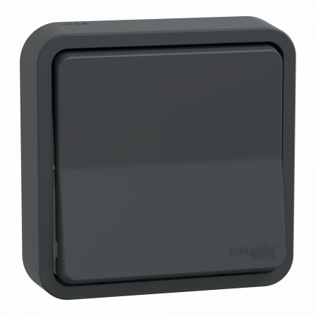 Mureva Styl - Va et vient - complet encastré - IP55 - IK08 connex auto - gris