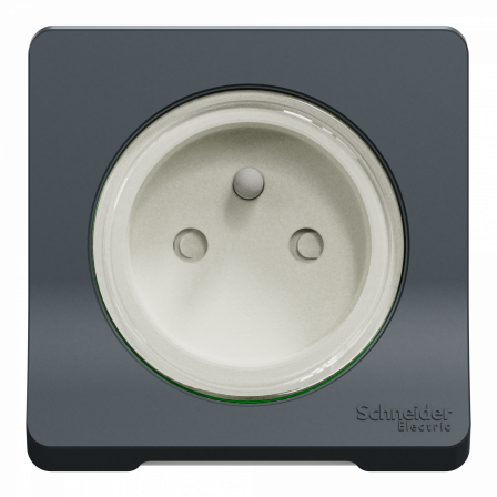 Mureva Styl - Prise de courant 2P+T - composable -IP55-IK08 - connex auto - gris