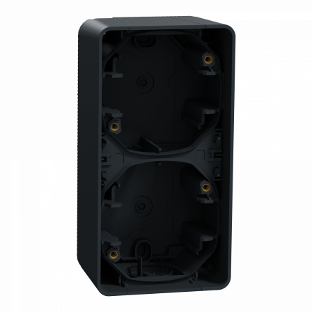 Mureva Styl - Boîte 2 postes verticale - saillie - IP55 - IK08 - gris