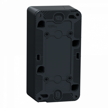 Mureva Styl - Boîte 2 postes verticale - saillie - IP55 - IK08 - gris