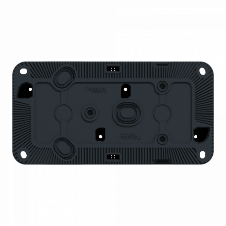 Mureva Styl - Boîte 2 postes horizontale - saillie - IP55 - IK08 - gris