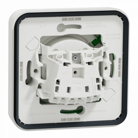 Mureva Styl - Prise courant 2P+T renforcée pour VE - IP55 IK08 -encastre - blanc