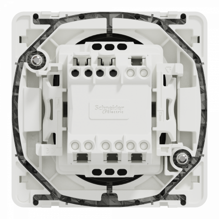 Mureva Styl - Bouton poussoir - composable - IP55 IK08 - connexion auto - blanc