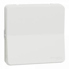 Mureva Styl - Bouton poussoir - composable - IP55 IK08 - connexion auto - blanc