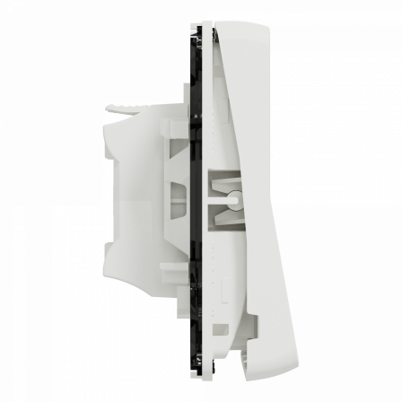 Mureva Styl - Bouton poussoir - composable - IP55 IK08 - connexion auto - blanc