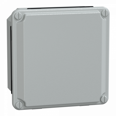 PanelSeT SDB - boîte acier - couvercle bas - sans prédécoupage - 105x105x49mm