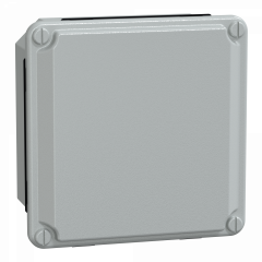 PanelSeT SDB - boîte acier - couvercle bas - sans prédécoupage - 105x105x49mm