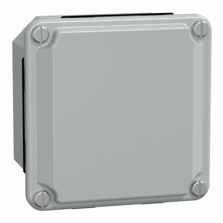 PanelSeT SDB - boîte acier - couvercle bas - sans prédécoupage - 85x85x49mm