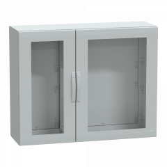 PanelSeT - Armoire polyester 1000x1250x420 - IP65 - vitrée Ral 7035