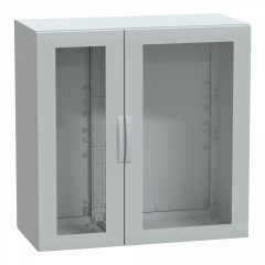 PanelSeT - Armoire polyester 1250x1250x620 - IP65 - vitrée Ral 7035