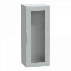 PanelSeT - Armoire polyester 1250x500x420 - IP65 - vitrée Ral 7035