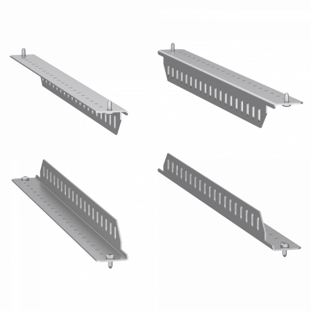 PanelSeT Accessoires - 4 équerres de support pour châssis 19''fixe P600mm