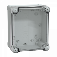 PanelSeT - boîte industrielle - Couvercle haut transparent - 192x164x105mm - PC