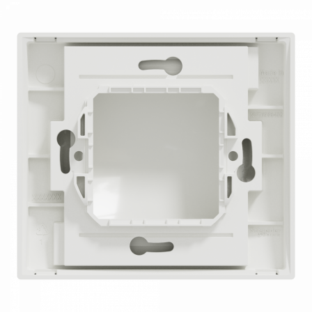 Unica - plaque de finition IP44 - Blanc - 1 poste