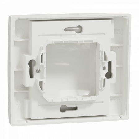 Unica - plaque de finition IP44 - Blanc - 1 poste