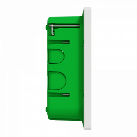 Unica - boîte de concentration encastrée complète - 2 rang de 8 mod - blanc anti